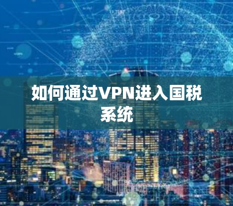 如何通过VPN进入国税系统 如何通过VPN进入国税系统