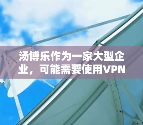 汤博乐作为一家大型企业，可能需要使用VPN来处理国际化的网络需求。然而，具体使用哪个VPN服务取决于其特定的业务需求、安全策略和合法性考虑。以下是一些建议