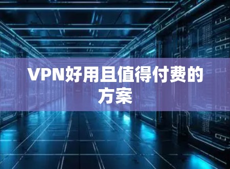 VPN好用且值得付费的方案 VPN好用且值得付费的方案