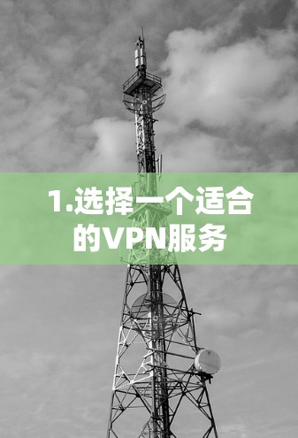 1.选择一个适合的VPN服务 1.选择一个适合的VPN服务