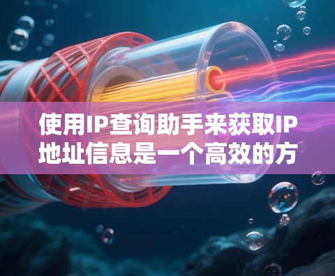 使用IP查询助手来获取IP地址信息是一个高效的方法。以下是步骤说明和关键点